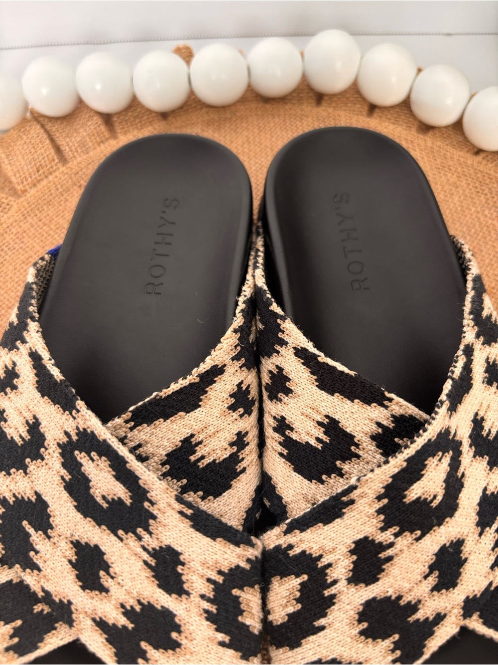 Rothy’s The Weekend Slide Sandy Cat Black Womens Size 7 - Picture 5 of 12